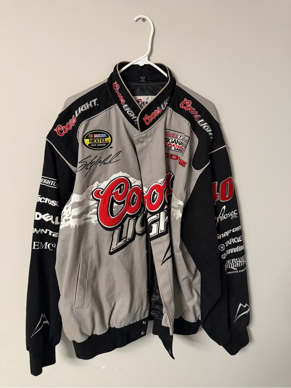 Men's Racing Jacket - Gray & Black